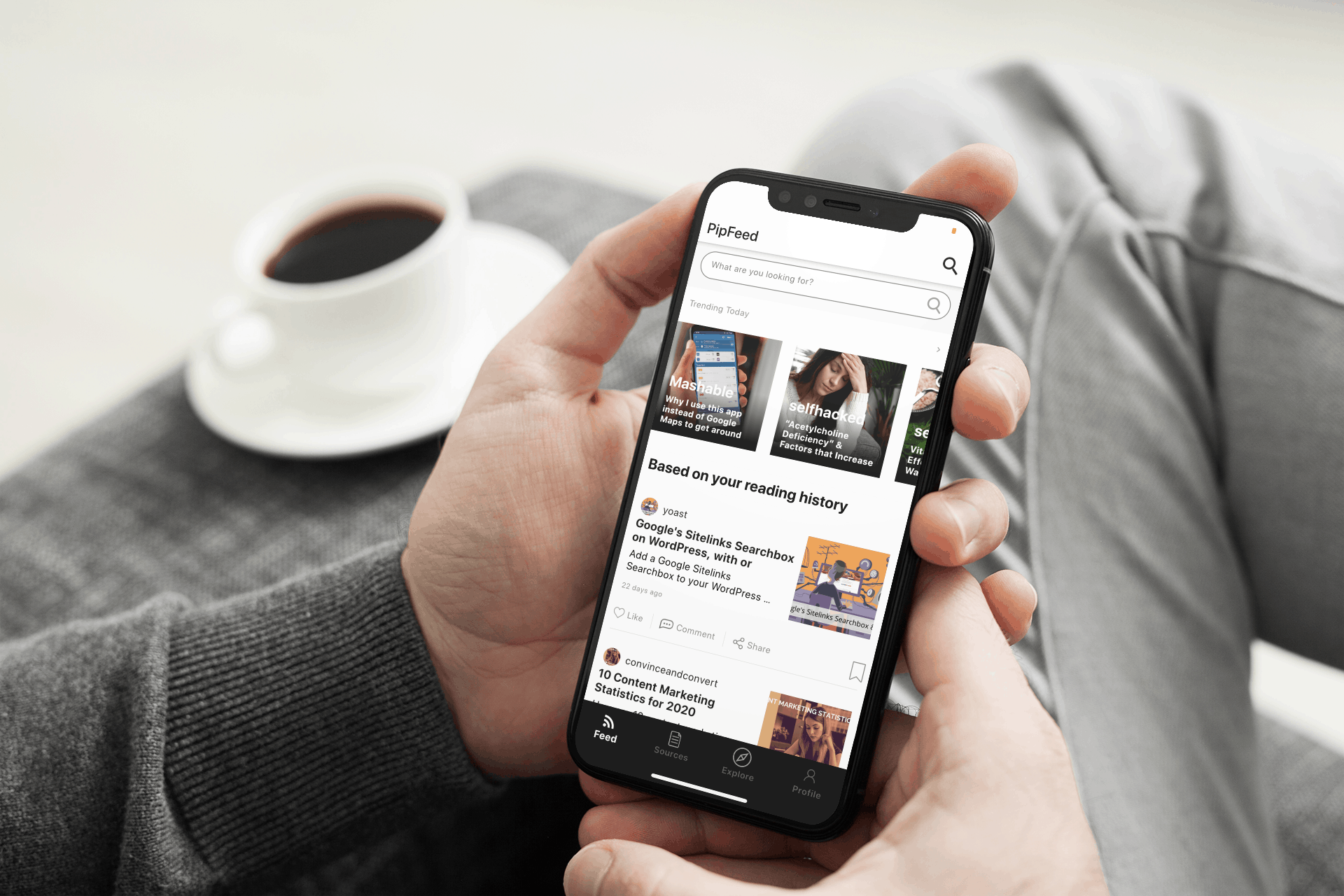 Pipfeed: Personalized article reading app